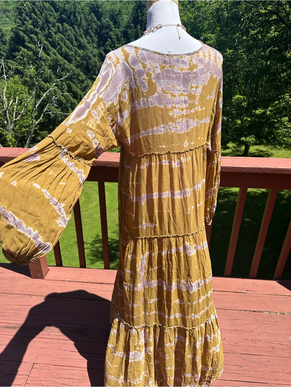 Young Fabulous & Broke Josette Tie-Dye V-Neck Maxi Dress - Picture 5 of 5